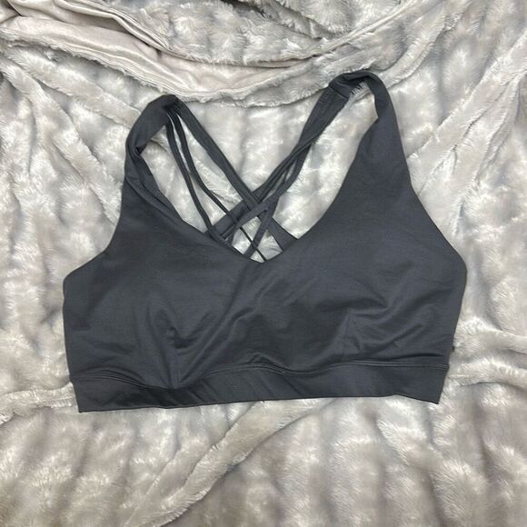 ID Ideology Women S Match Set Sports Bra Gray Size 2X - Picture 2 of 3